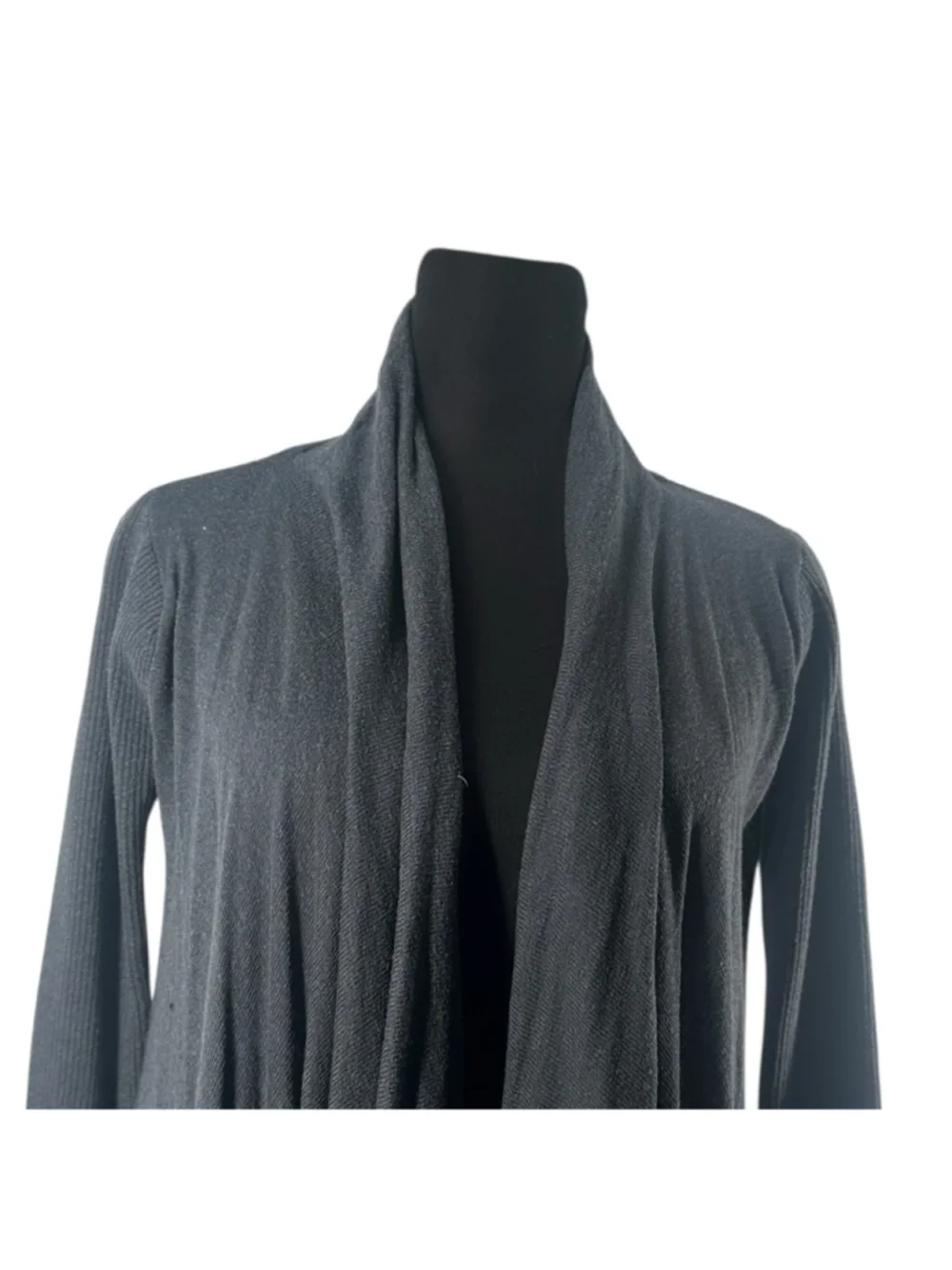 Lululemon Universal Wrap tencel bamboo cashmere  Heathered Black Swan yoga sz sm